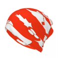 thumbnail image 3 of Gorro de Navidad con patrón de punto para hombre y mujer, gorro informal de Navidad rojo, bufanda multiusos para exteriores, Bandana de ciclismo, 3 of 3