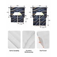 thumbnail image 5 of Marble Swag Curtains for Living Room/Bedroom Windows, Navy Blue Modern Abstract Gold Gradual Art Kitchen Curtains and Valances Set 36 Inch Length, Light Filtering Swags Valance Curtain Panels, 5 of 5