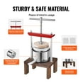 thumbnail image 5 of KFFKFF Fruit Wine Press Manual Press for Wine Making 0.53 Gal/2L Stainless Steel, 5 of 9