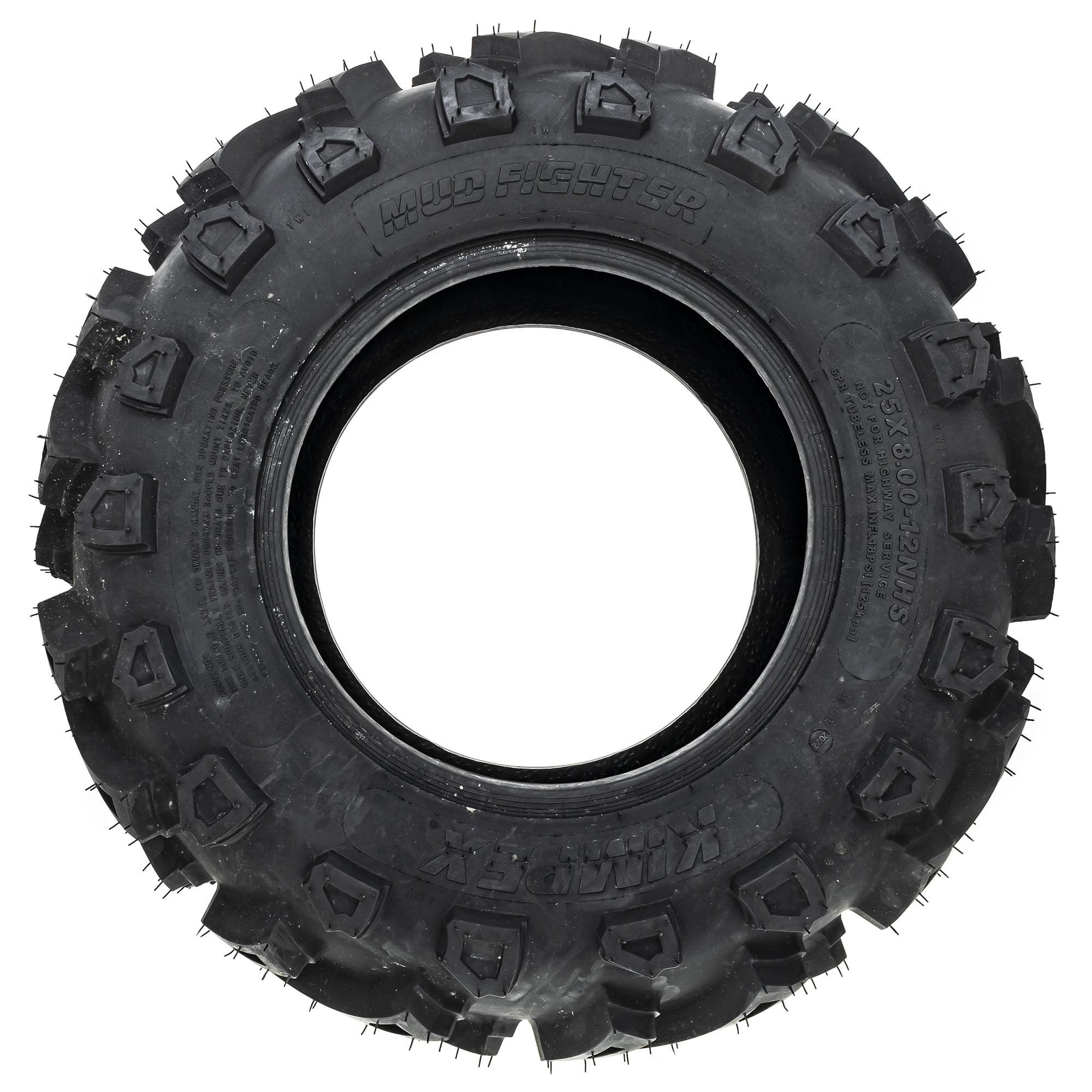 Kimpex 021115 Mud Fighter Tire 25X812 Alterra 400 500 550 570 600 700