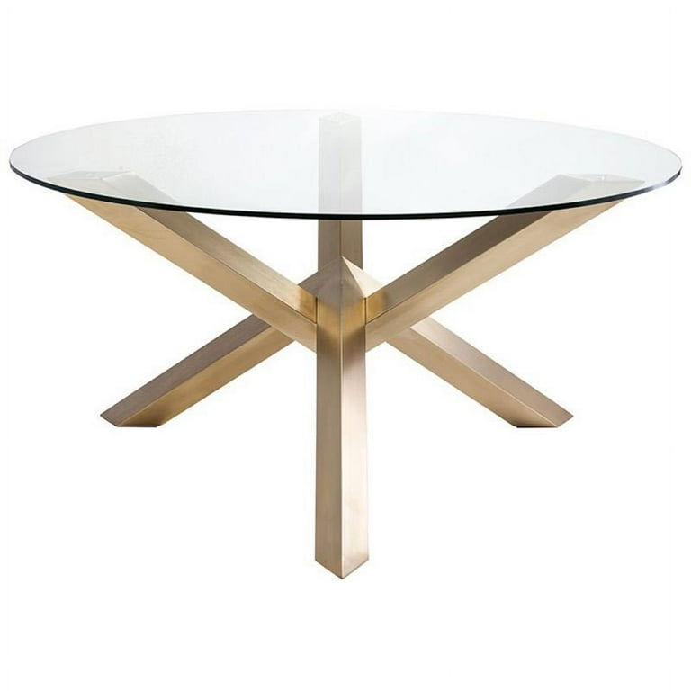72 round online glass dining table