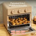 thumbnail image 3 of 6-in-1 Air Fryer & Toaster Oven with Steam Infusion, Compact, Countertop Friendly, Fast Preheat, Multifunctional, Air Fry, Toast, Roast, Bake, Reheat & Broil, Steam, 3 of 6