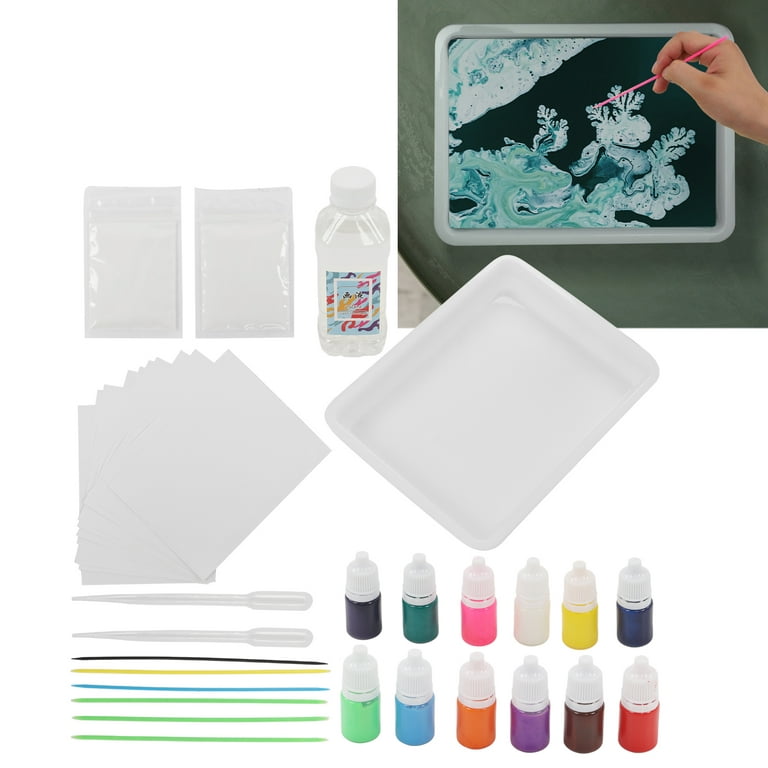 Marbling Painting Kit 12 Colors  Water Marbling Paint Art Kit - 6