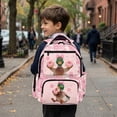 thumbnail image 4 of Jeiento Donut Duck Backpack for Girls Large Multi-Pocket Bookbag 17 Inch Water-Resistant Polyester School Backpack, Cute Duck Print Casual Daypack for Travel Hiking, 4 of 7