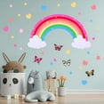 thumbnail image 7 of LAMIRO Rainbow Wall Decals Removable Star Butterfly Heart Wall Sticker Rainbow Wall Decals Butterfly Decor(34 Count), 7 of 7