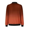 thumbnail image 4 of Goodtrade8 Womens Jacket Zip up Bomber Jacket Gradient Casual Pocket Women's Tops, 4 of 5