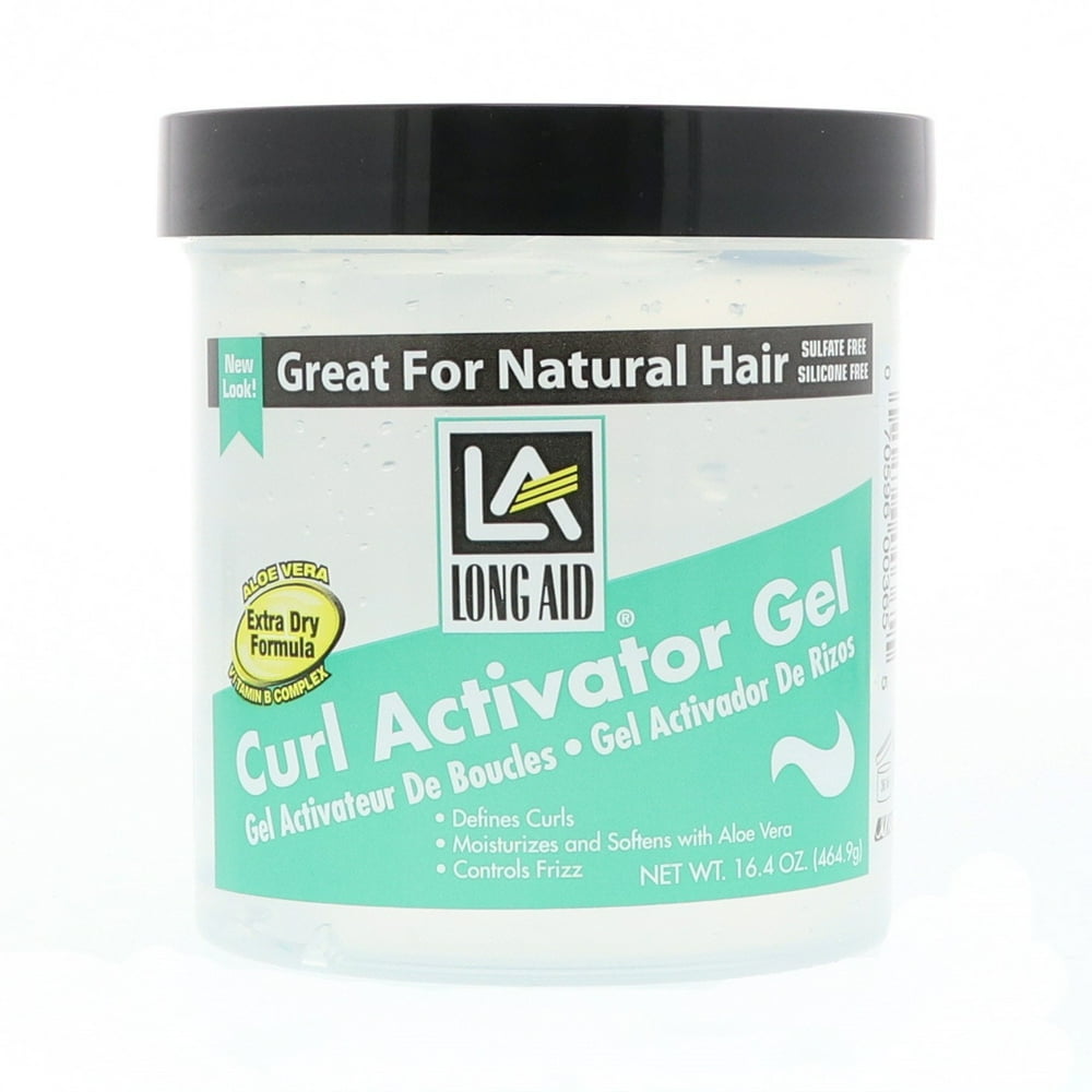 2 Pack Long Aid Curl Activator Gel, Great for Natural Hair 16.4 oz