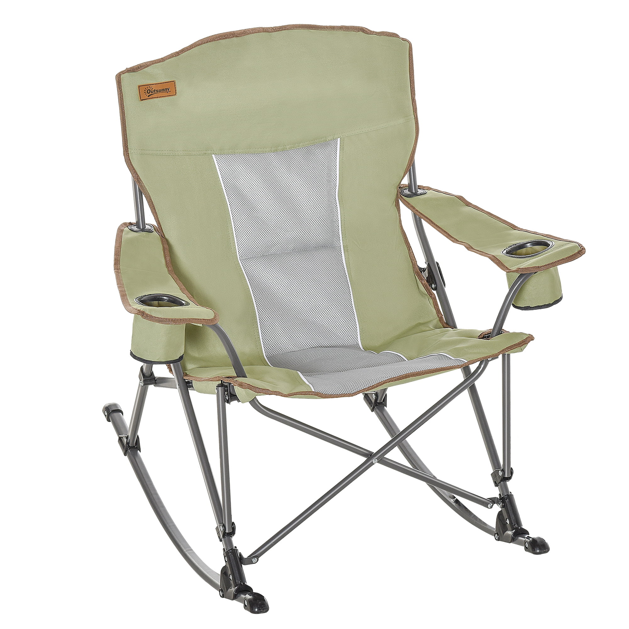 Chaise de camping pliante Chaise pliante Chaise Réalisateur Angler Chaise Chaise de jardin Gris Vert 