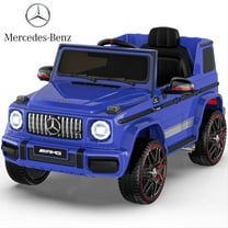 TOKTOO 12V Powered Ride on Toy Mercedes-Benz G63 Licensed for Kids, Electric Toddler Ride on Car w/Parent Remote Control, MP3, LED Headlight, Gift for Boys Girls Aged 2-4 Years, Blue