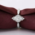 thumbnail image 3 of solitaire jewels 1.5CT Marquise Moissanite Art Deco Engagement Ring For Women, 18K White Gold, 3 of 5