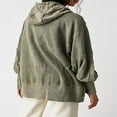 thumbnail image 4 of Veste d'Automne pour Adolescente à Manches Longues de Couleur Unie, 4 of 5