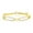 Gold Plated, variant on Large Paperclip Link Chain Design with Simulated Diamond CZ 7+1” Bracelet | Sterling Silver Jewelry for Women or Teens