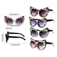 thumbnail image 3 of Minnieouse Gafas de sol vintage Moda para amantes retro Gafas de sol vintage ligeras y portátiles azul Type1 NO1, 3 of 6