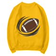 thumbnail image 7 of NMMUED Game Day Tailgate Sweatshirt Women Casual Crewneck Long Sleeve Football Graphic Pullover Fall Outfits Graphic Sweatshirts Yellow M, 7 of 7