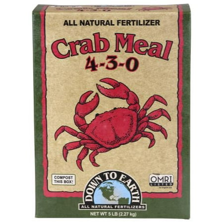 Down To Earth 07844 Crab Meal All Natural Fertilizer, 5 Lbs, (Best Crab Meat For Crab Cakes)