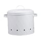 thumbnail image 1 of Olla para patatas, cebollas y ajos, caja metálica ventilada, recipiente para verduras y alimentos. Blanco estilo A, 1 of 9