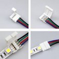thumbnail image 3 of Mefallenssiah 10 Pcs 10Mm 4 Pin Male Female Pcb Connector Cable for Rgb 5050 3528 Led Strips, 3 of 8