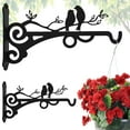 thumbnail image 4 of Keyohome Hanging Plant Bracket,2 Pcs 8" Cast Iron Decorative Wall Planter Hanger Hooks for Hanging Plants Flower Baskets Wind Chimes Bird Feeders,Indoor Outdoor Rustic Home Decor, 4 of 8