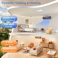 thumbnail image 4 of ALPULON 12000 BTU Mini Split Air Conditioner & Heater, 21 SEER2 Ductless Inverter, 208-230V, Cools 750 Sq.Ft, Gray, 4 of 10