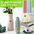 HPDL 30 Sheets Garage Sale Number Number Colored Circle Colored Circle
