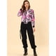 thumbnail image 3 of Dde San Patricio ChaqueDe Bombardero Floral LigeCon CremalleY Cuello Alto PaMujer FucsS, 3 of 6