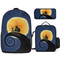 thumbnail image 1 of The Nightmare Before Christmas Backpack with Matching Lunch Boxes and Pencil Case Three Piece School Bundle, 1 of 5