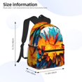 thumbnail image 2 of Honeii Colorful Paint Print Print School Backpack,Casual Lightweight Travel Rucksack Daypack,Backpacks for College High, 2 of 6
