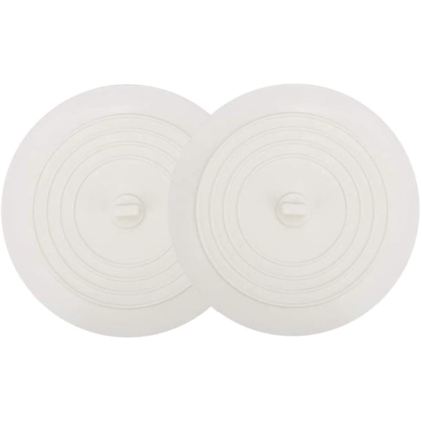 Tapón para bañera, paquete de 2, tapón de drenaje de silicona grande de 6 pulgadas, tapón para el cabello, cubierta de succión plana, para cocina, baño y lavandería Adepaton WMXL-337-2