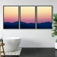 thumbnail image 3 of IDEA4WALL Framed Canvas Wall Art Yellow Pink Sky with Blue Green Mountains Landscape Wilderness Photography Minimalism Modern Scenic Colorful for Living Room, Bedroom, Office, 3 of 5