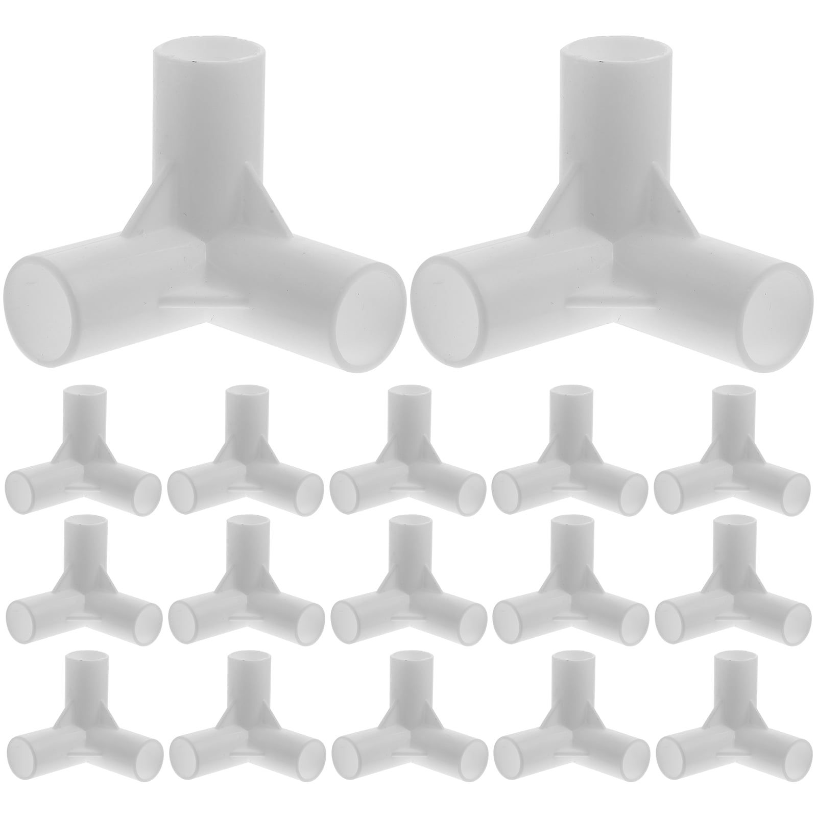 BESTONZON 20pcs Canopy Tent Fittings Canopy Fittings Plastic Tee