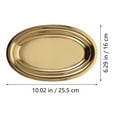 thumbnail image 2 of SEWCHICS Plateau de Service en Métal Acier Inoxydable pour Camping Doré 1Pcs, 2 of 8