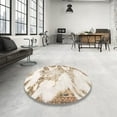 thumbnail image 4 of Ahgly Company Machine Washable Indoor Rectangle Abstract Champagne Beige Area Rugs, 7' x 10', 4 of 7