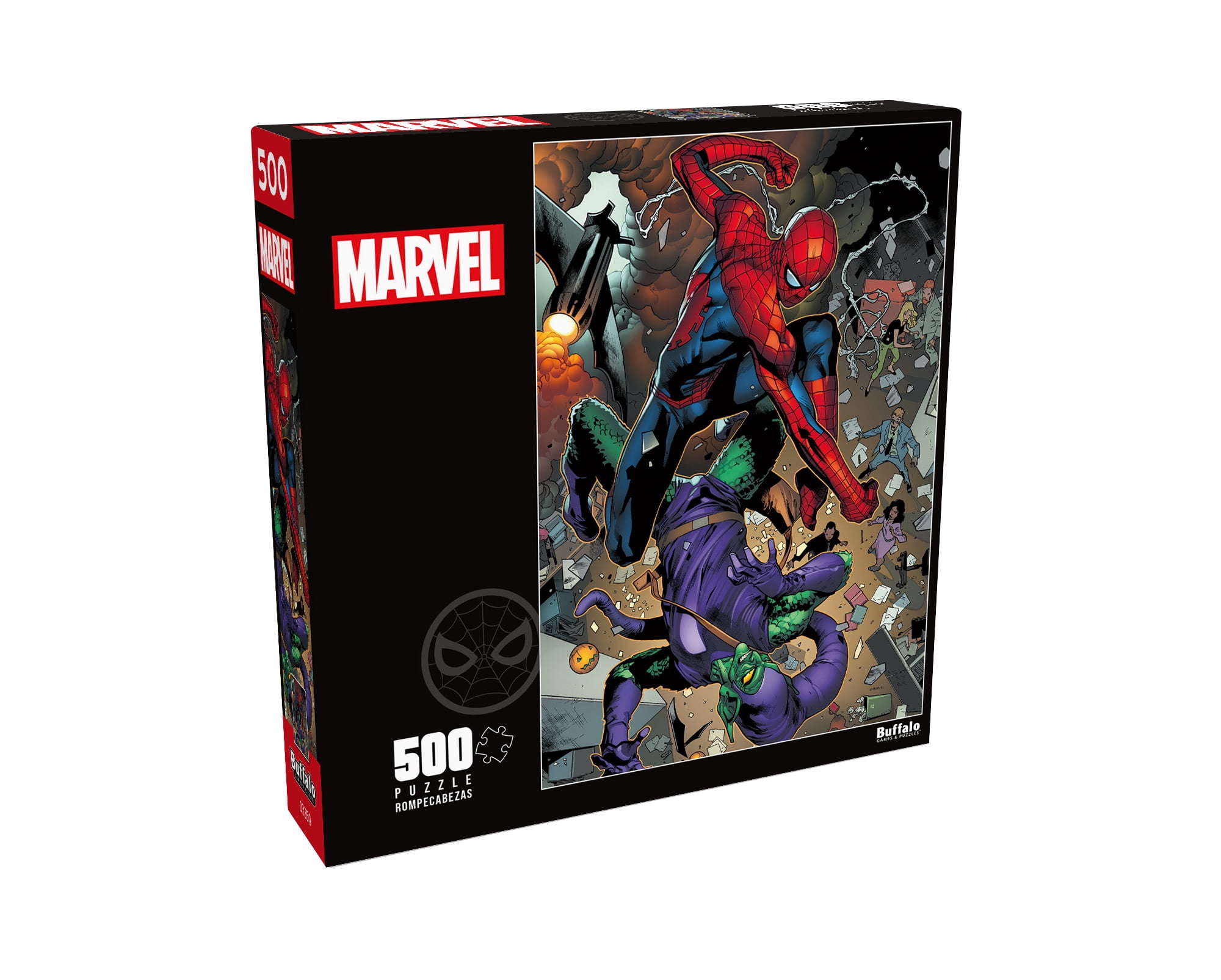 Buffalo Games 500-Piece Marvel Go Down Swinging Jigsaw Puzzle