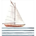 thumbnail image 3 of Ambesonne Saying Duvet Cover Set, Sailing Theme Boat Waves, 2-Calking, Cinnamon Pale Blue, 3 of 7