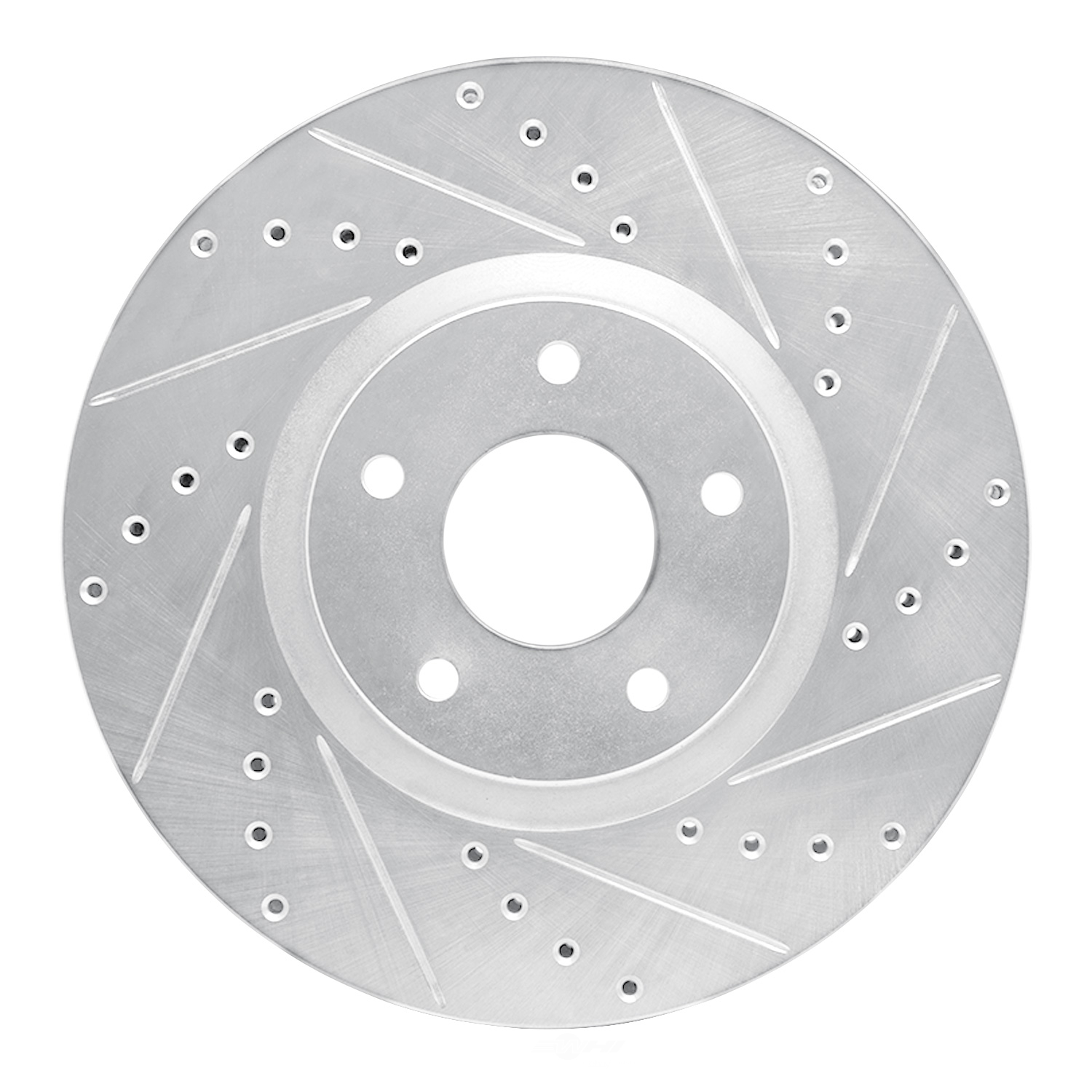 Dynamic Friction Company 631-67059R DFC Brake Rotor - Drilled And Slotted - Silver