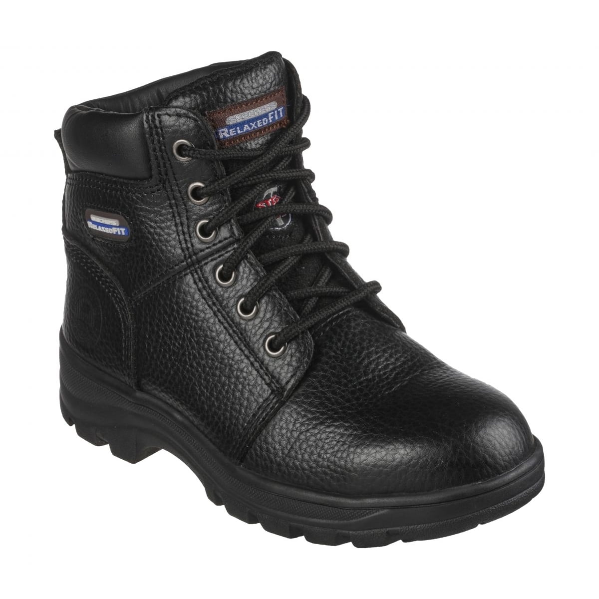 Skechers relaxed hotsell fit steel toe