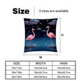 thumbnail image 5 of Flamingo Velvet Throw Pillow Covers Set of 2 | Unique Patterns in 16x16, 18x18, 20x20 Inches |for Home Decor and Gifts | Includes Pillow Inserts | Throw Pillow Inserts Included, 5 of 6