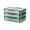 Green three layers, variant on AOOOWER Clear Dumpling and Wonton Storage Box Stackable Freezer Container With Divided Compartments for Easy Organization