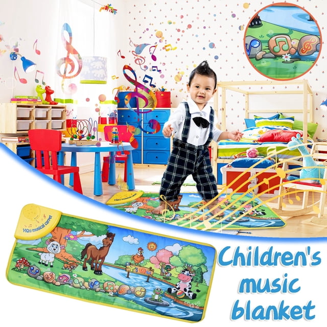 Juguetes y pasatiempos, juguetes educativos, juguetes de educación temprana, desarrollo temprano, manta musical multifunción, alfombra de juego musical para niños, tapete para gatear, piano educativo