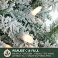 thumbnail image 6 of Fraser Hill Farm Prelit LED White 7.5-ft Mountain Pine Artificial Christmas Tree, FFMP075-5SN, 6 of 15