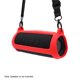 thumbnail image 3 of Funda de silicona con correa y gancho para JBL Flip 5, resistente y elegante en color rojo o negro., 3 of 6