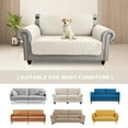 thumbnail image 6 of Eurhowing Waterproof Sofa Slipcover, Reversible Non-Slip Quilted Couch Cover, Washable Stretch Furniture Protector for Kids Pets (Ivory White, Loveseat), 6 of 9