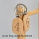 thumbnail image 4 of Etiqueta para llave de madera en blanco, llaveros de madera artesanales, grabado en madera en blanco, paquete de 20, 4 of 5