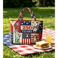 thumbnail image 3 of YYDENG USA 250th Anniversary Patriotic Tote Bag, Red White Blue Handbag, Durable Reusable Shoulder Bag for Independence Day, Daily Commute & Casual Use, 3 of 4