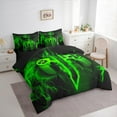 thumbnail image 3 of Castle Fairy Green Gamepads 7 Pieces Bedding Comforter Set for Teens,Gradient Lightsaber Full Bedding Set Lightweight,Video Game Fitted Sheet Flat Sheet,Super Cozy Room Decor, 3 of 8