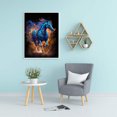 thumbnail image 4 of Pintura de diamante 5D DIY completo redondo taladro caballo Kit decoración del hogar arte artesanal (w968), 4 of 9