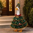 thumbnail image 6 of Tyidzon Porch Goose Christmas Outfits 23 inch Porch Goose Costume for Geese Figurines Outdoor Patio Garden Holiday Decor, 6 of 7