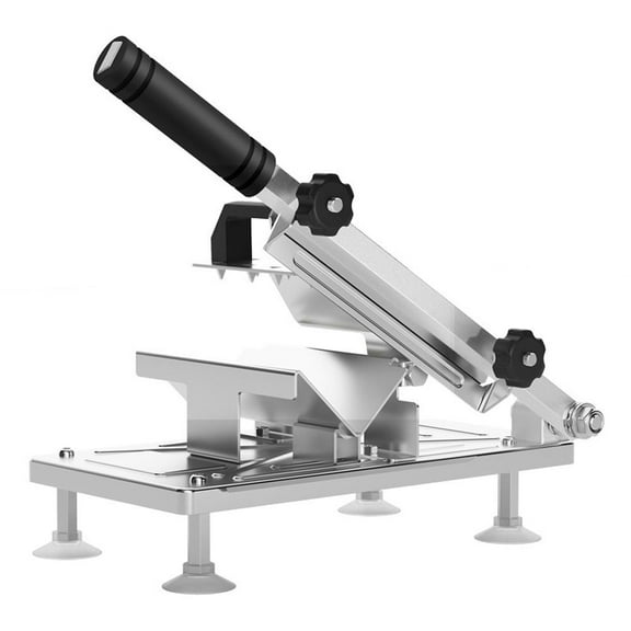 Manual Meat Slicer,Adjustable Thickness, Stainless Steel Food Slicer with Suction Cup Base & Alloy Steel ,for Beef Mutton Bacon Home Food Slicing Machine for Home Kitchen, Hot Pot, BBQ