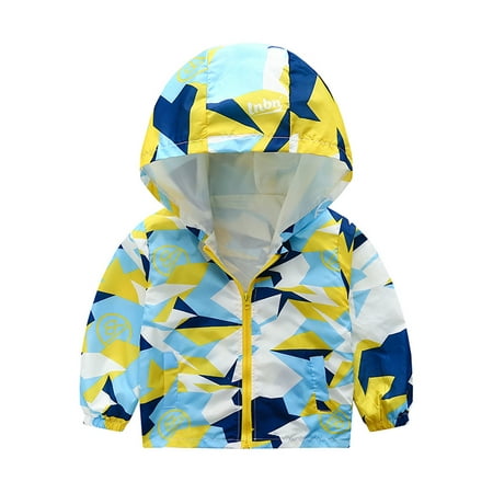 

Yubatuo Newborn Baby Kids Boys Girls Windbreaker Windproof Outdoor Thin Light Trench Baby Boy Clothes Blue 120