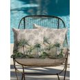 thumbnail image 4 of Waterproof Outdoor Throw Pillows with Inserts 18"x18" Set of 2, Summer Tropical Leaves Soft Decorative Pillowcases for Couch Bedroom, Green Palm Trees Botanical Pillow Covers for Sofa Living Room, 4 of 8